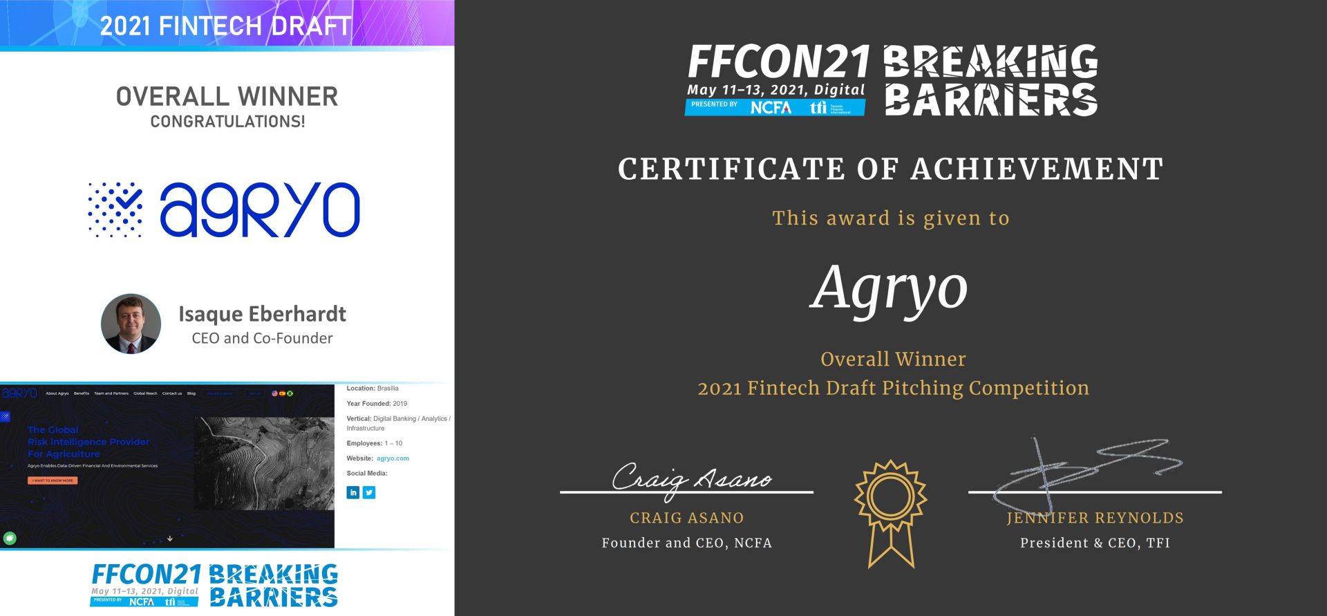 FFCON 2021 Fintech Draft Overall Winner - Agryo