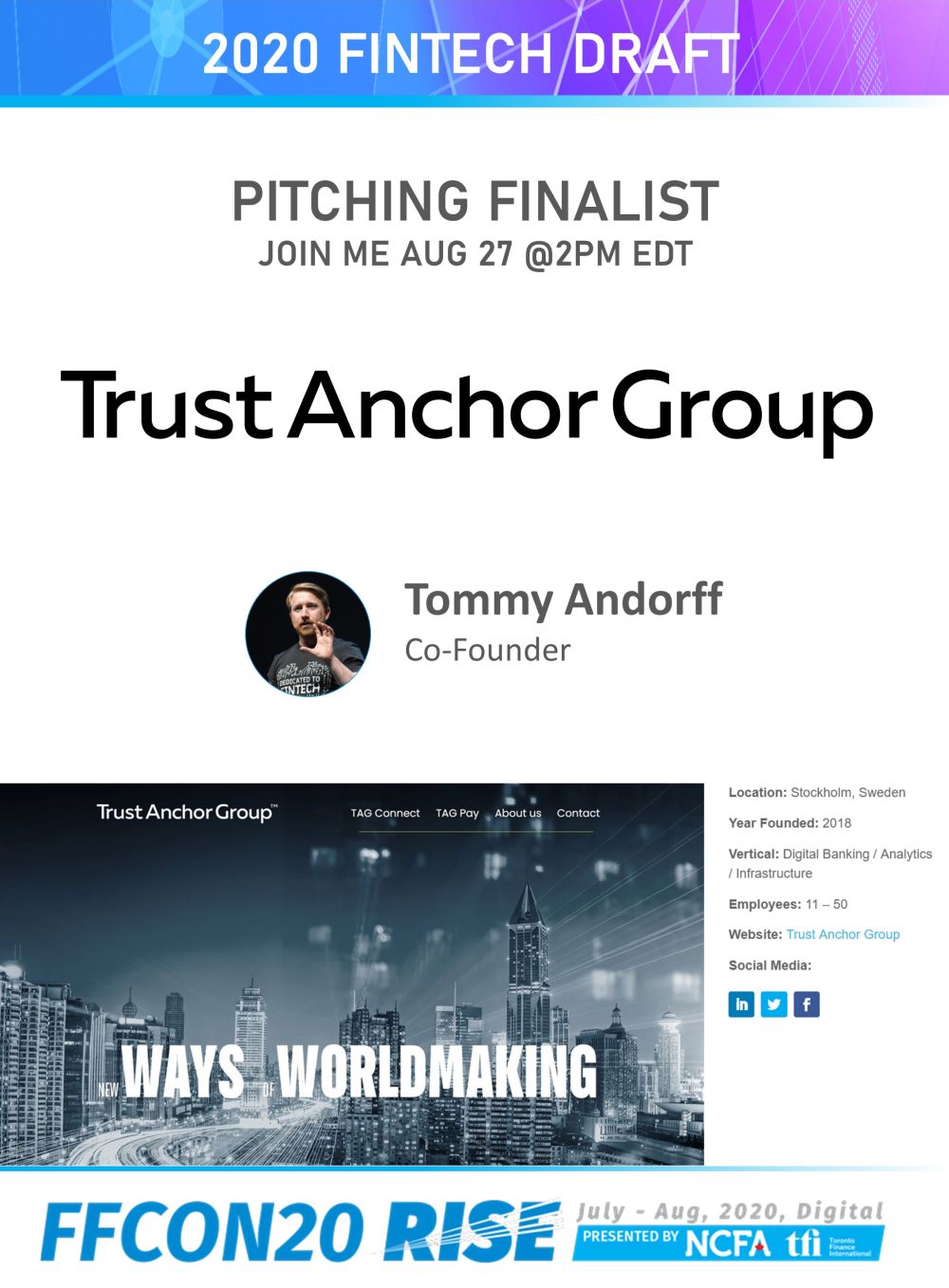 FFCON20 Pitching Finalist card - Trust Anchor Group resize